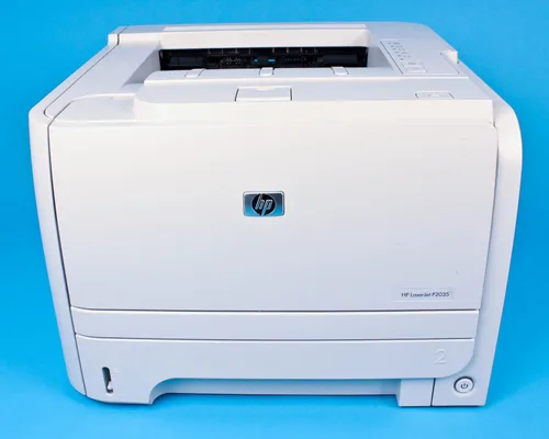Vista 2 de Impresora monocromática LaserJet P2035 (CE461A#ABA), de la marca HP, Blanco crudo