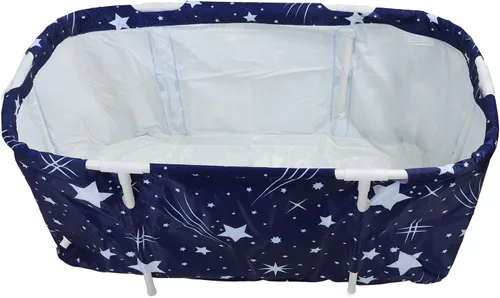Vista 7 de Portable Bathtub, Multifunctional, Foldable Bathtub for Adults and Space Saving PVC, 47.2 x 21.7 x 19.7 Inches (Full Stars)