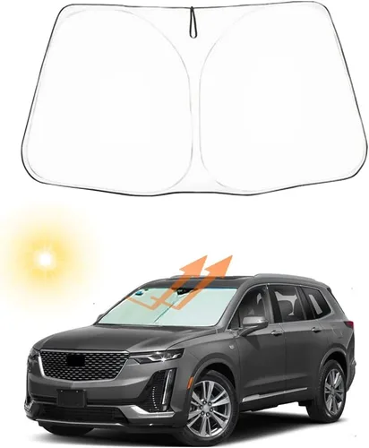 Vista 11 de Parasol para parabrisas automático personalizado para Cadillac XT4 2023 2022 2021 2020 2019 plegable para ventana delantera de automóvil, accesorios