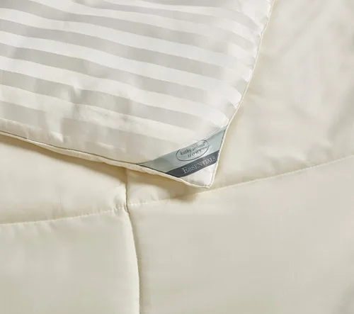 Vista 4 de kathy ireland Home Essentials - Edredón de verano refrescante, edredón reversible de plumón alternativo, tamaño individual, hueso