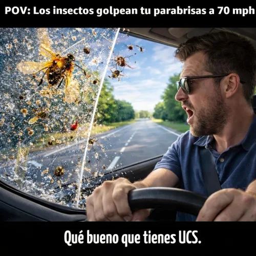 Vista 8 de UCS Paquete de 2 líquidos para limpiaparabrisas 2 en 1 (1 galón cada uno, 256 onzas líquidas en total), listo para usar, fórmula sin rayas, limpieza