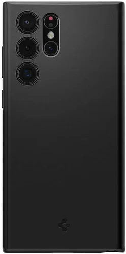 Vista 2 de Spigen Funda delgada compatible con Samsung Galaxy S22 Ultra, color negro