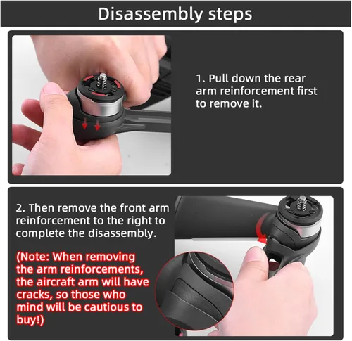 Vista 5 de SeiZed Maintenance Arm Reinforcement for D-JI F-PV Combo Arm Bracers Disassemble Effectively Enhance Repair Replacement Parts Accessory