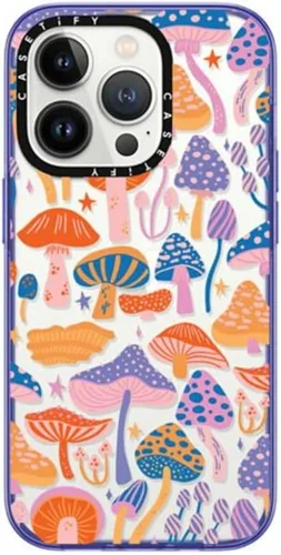 Vista 10 de CASETiFY - Funda compacta para iPhone 14 Pro probada contra caídas de grado militar 2x hasta 4 pies, con estampado transparente aguamarina