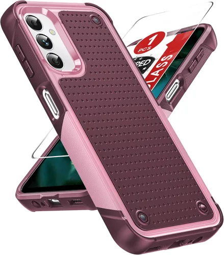 Vista 29 de LeYi Funda para Galaxy S21 FE-5G: Funda Samsung S21 FE con protector de pantalla, doble capa protectora de policarbonato duro y TPU suave Android
