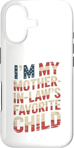 Vista 32 de Im My Mother in Law Favorite Child USA FlagFunny Parent Case for iPhone 16