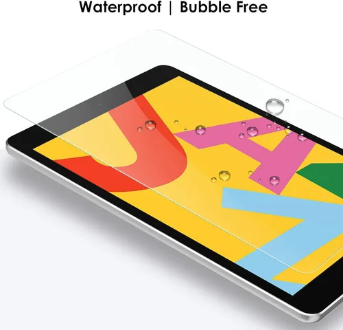 Vista 3 de Simpeak 2 protectores de pantalla compatibles con iPad 10.2 (modelo 2021/2020/2019, 9ª/8ª/7ª generación), vidrio templado HD premium completo