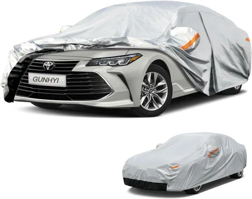 Vista 66 de GUNHYI - Funda de automóvil de 6 capas para Tesla Model 3 (2017-2025), impermeable para todo tipo de clima, protección UV contra la nieve, el sol