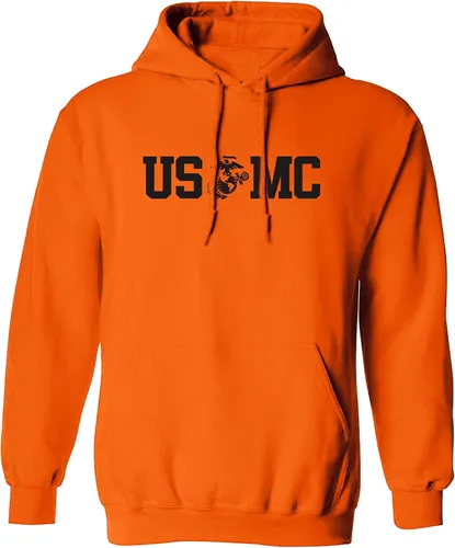 Vista 4 de zerogravitee USMC Eagle Globe Anchor - Sudadera con capucha para adulto Verde(Military Green)