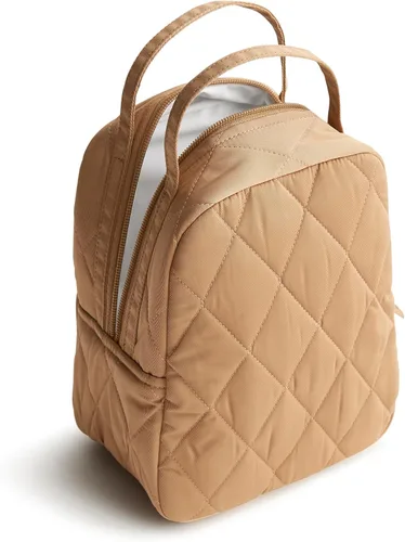Vista 2 de Vera Bradley Bolsa de almuerzo de sarga de rendimiento para mujer, ojo de tigre, talla única Tiger's Eye