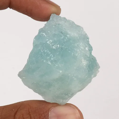 Vista 2 de GEMHUB 202.15 CT Natural Rough Aqua Sky Aquamarine Loose Gemstone for Tumbling,Cabbing,Crystal Healing,Décor & Other