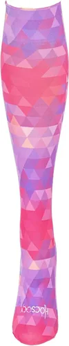 Vista 4 de Hocsocx Calcetines caleidoscopio rosa que absorben la humedad para hockey sobre césped, fútbol, esquí, equitación, talla M, rosado Kaleidoscope