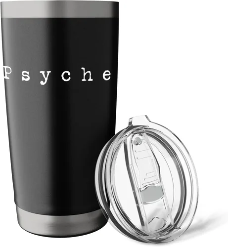 Vista 5 de Psyche! Funny 90s Slang Retro Nostalgia Vibe Stainless Steel Insulated Tumbler