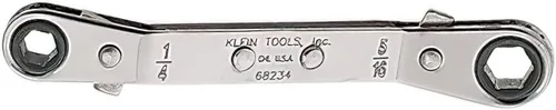 Vista 4 de Klein Tools 68238 Llave de trinquete de caja con compensación, fabricada en EE. UU., 1/2 x 9/16 pulgadas, completamente reversible