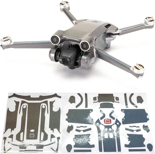 Vista 12 de WRAPGRADE Pegatinas de piel compatibles con DJI Mini 3 Pro Unidad principal (verde militar)