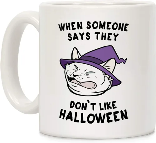Vista 183 de LookHUMAN Tazas de Halloween Taza de café de Halloween - Tazas de café para decoración ideales para amantes y entusiastas de la decoración - Taza