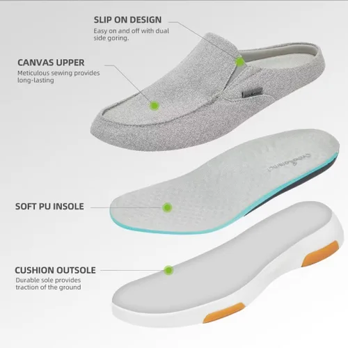 Vista 5 de OrthoComfoot Zapatos de conducción para hombre, fascitis plantar, alivio del dolor de pies y talones, zapatos de trabajo planos vintage suaves