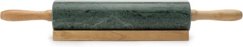 Vista 5 de Fox Run Rodillo y base de mármol, verde 2.5 x 18 x 3 pulgadas