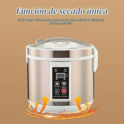 Vista 8 de Fermentador de ajo negro 5L Control inteligente automático completo Garlics Maker Multi Clove Garlic Cooker 110V con tiempo ajustable y función
