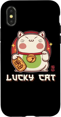 Vista 5 de Funda para iPhone 16 Maneki Neko Waving Cat Lucky Feline Lucky Kawaii Anime