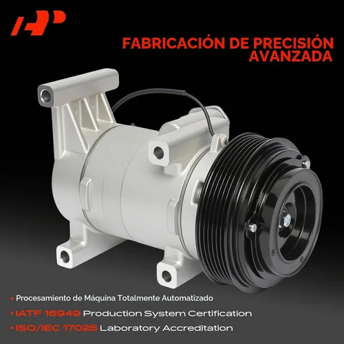 Vista 3 de Compresor de aire acondicionado A-Premium con embrague