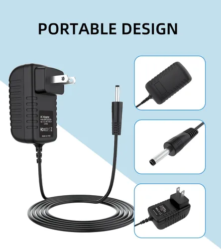 Vista 2 de Accessory USA Adaptador de fuente de alimentación de CA a CC 6V 1A, enchufe 0.217 in x 0.083 in