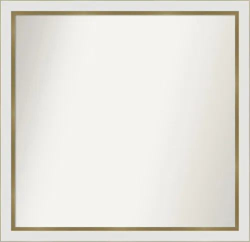 Vista 277 de Amanti Art Espejo personalizado, espejo de baño estrecho Alexandria White Wash, espejo de pared o espejo de tocador de baño sobre el fregadero