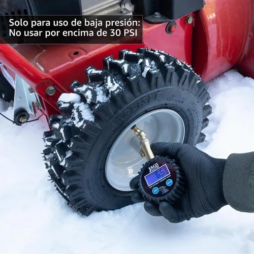 Vista 5 de JACO Elite - Medidor digital para neumáticos de baja presión, 30 PSI