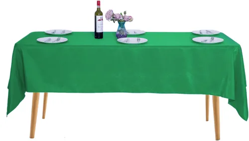 Vista 95 de Ascoza Paquete de 2 manteles cuadrados negros de tela de poliéster de 52 x 52 pulgadas para bodas, banquetes, restaurantes y fiestas