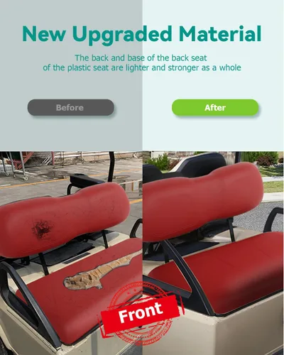 Vista 4 de Cojines de Reemplazo para Asiento Delantero para Club Car DS, Asiento con Cojín para Carrito de Golf para Club Car DS Ensamble de Asiento Delantero