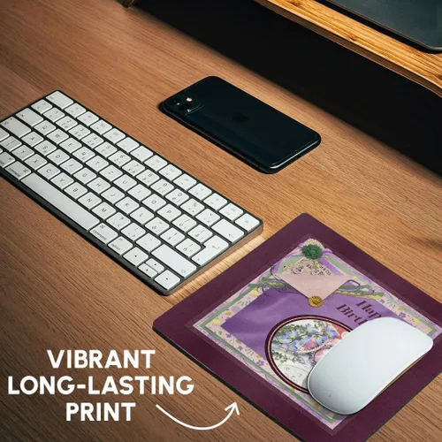 Vista 6 de 3dRose Imagen de Happy Birhday Cameo, Flora, Purple Cluster - Mouse Pads (mp-378328-1)