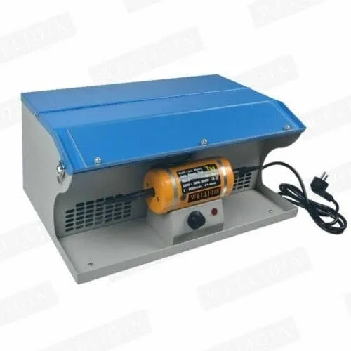 Vista 3 de 220V Pulidora Pulidora Colector de Polvo TableTop W/Pulidor ligero de la joyería