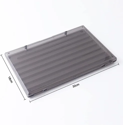 Vista 6 de Hyekit Caja de almacenamiento para teclas, 1 funda de plástico ABS a prueba de polvo, con cierres magnéticos, caja de colección transparente