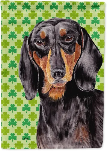 Vista 62 de Caroline's Treasures SS4442GF Affenpinscher Bandera de jardín con retrato de trébol del día de San Patricio para buzón, bandera decorativa