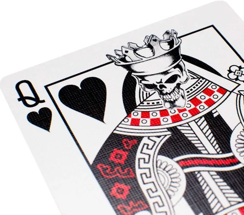 Vista 7 de Cartas de cartas de cráneo de bicicleta con 4 cartas mágicas adicionales