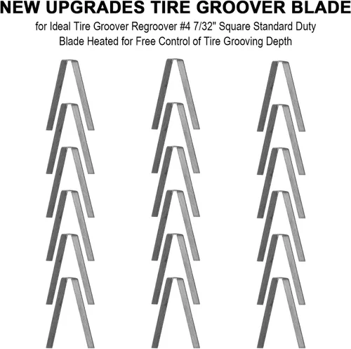 Vista 3 de Hoja de ranurado de neumáticos #4 7/32" para cuchillo calefactable ideal - 18 piezas