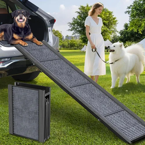Vista 11 de Rampa para perros para coche camión de 63 pulgadas de largo x 17