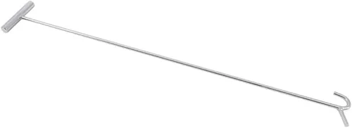 Vista 2 de Mytee Products Extractor de pasador de quinta rueda cromado resistente con gancho de 34 pulgadas