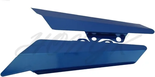 Vista 4 de HONGK - Placa de cubierta del panel lateral de carenado lateral izquierdo y derecho compatible con Kawasaki Z900 2017 Aluminio Azul [B07B4S9FLZ]