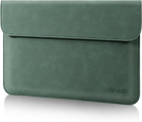 Vista 14 de Allinside Funda para laptop de 13-13.3 pulgadas para MacBook Pro 14, Air 13 Marrón
