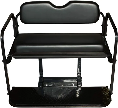 Vista 4 de Performance Plus Carts Club Car DS - Kit de asiento trasero plegable para carrito de golf, compatible con modelos 2000.5 en adelante (negro)