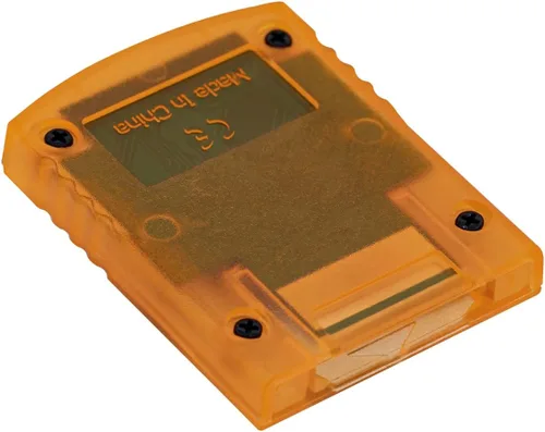 Vista 3 de Tolesum Memory Card 1024MB16344 Blocks 8 Data Areas for Gamecube and Wii Console Orange 1024MB