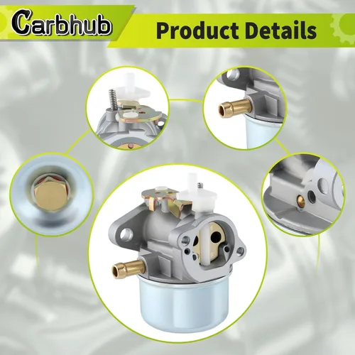 Vista 5 de Carbhub 799869 Carburador para cortacésped 792253 498170 499059 799869 Lavadora a presión para cortacésped Rotary 14112 Oregon 50-658 Carb