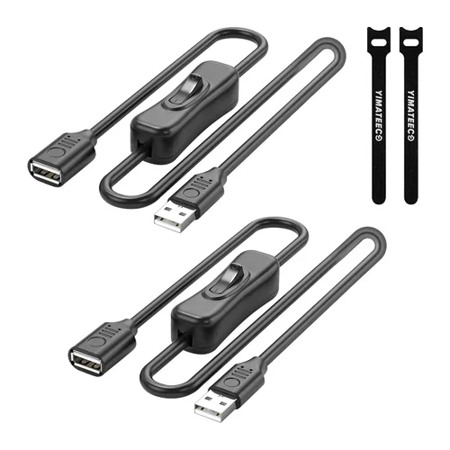Vista 11 de Cable de extensión USB3.0 en ángulo descendente, cable de extensión USB A hembra a USB-A macho, cable extensor con contactos chapados en oro