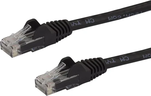 Vista 58 de StarTech Cable Ethernet CAT6 de 6 pulgadas – Cable Ethernet CAT 6 Gigabit amarillo -650 MHz 100 W PoE RJ45 UTP Network/Patch Cord Snagless w/Strain