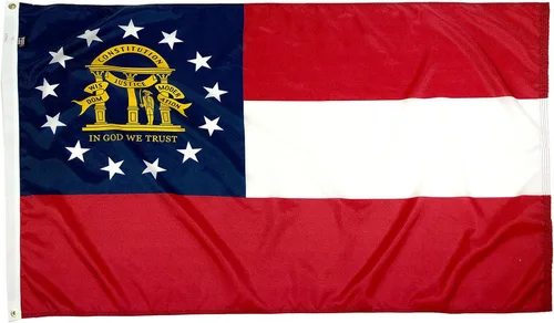 Vista 70 de FlagSource Bandera del estado de Alabama, material de nailon 200D con certificación FMAA, resistente, fabricada en Estados Unidos, resistente a