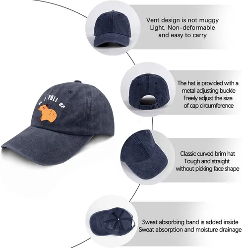 Vista 6 de devor Dad Hats Ok I Pull Up Baseball Caps for Women Funny Cap Adjustable