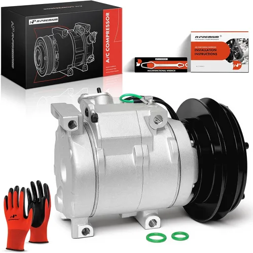 Vista 10 de A-Premium Compresor de A/C con embrague compatible con John Deere 450CLC, 450DLC, 600CLC, 650DLC, 800C, 850DLC