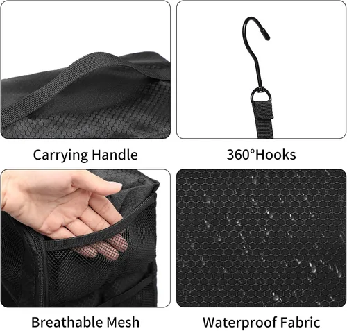 Vista 4 de Organizador de maleta, organizador de bolsas de viaje para equipaje de compresión para colgar cubos de equipaje para viajes, llevar en el armario