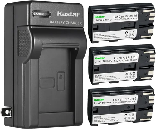 Vista 6 de Kastar Cargador de batería de pared BP-915G AC para Canon XH-A1, XH-A1 HDV, XH-A1S HD, XH-A1SE HDV, XH-G1 HDV, XH-G1S, XH-G1S HD, XL-H1A, XL-H1S
